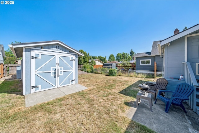 5246 SE 65th Ave, Portland, OR 97206 - fenced backyard with a storage shed