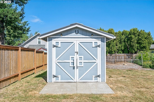 5246 SE 65th Ave, Portland, OR 97206 - view of shed featuring a fenced backyard