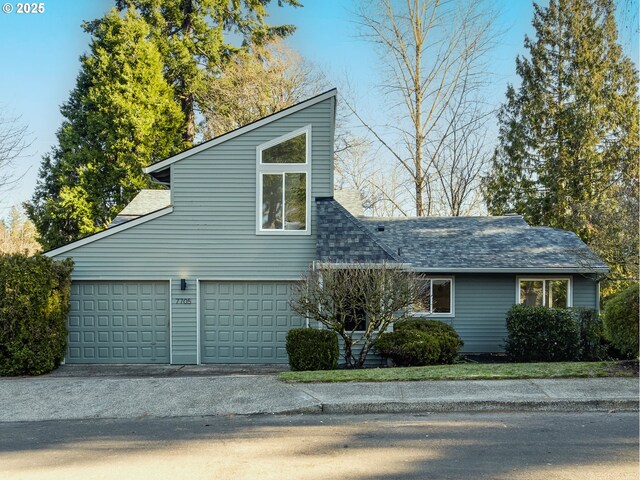 view of home's exterior featuring a garage