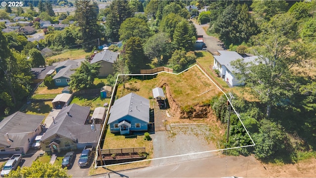 1387 Washington Ave, Coos Bay, OR 97420 - aerial perspective of suburban area featuring property parcel outlined