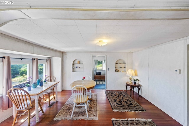 1387 Washington Ave, Coos Bay, OR 97420 - dining room with built in shelves and wood finished floors