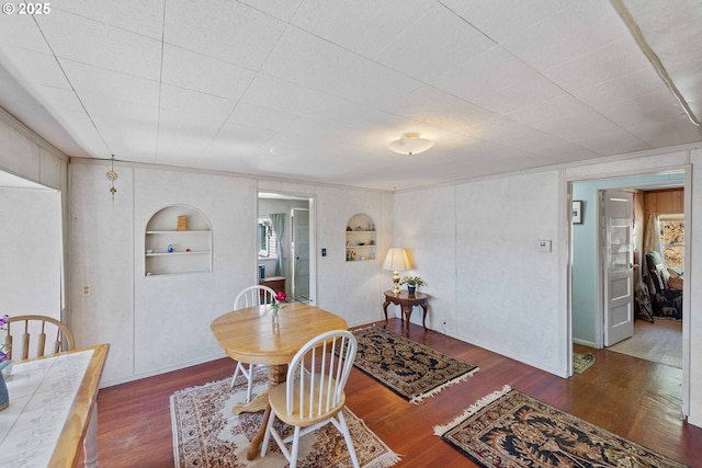 1387 Washington Ave, Coos Bay, OR 97420 - dining space with built in features and wood finished floors