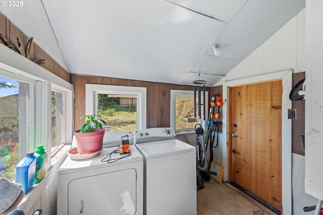 1387 Washington Ave, Coos Bay, OR 97420 - washroom featuring washing machine and dryer and tile patterned floors