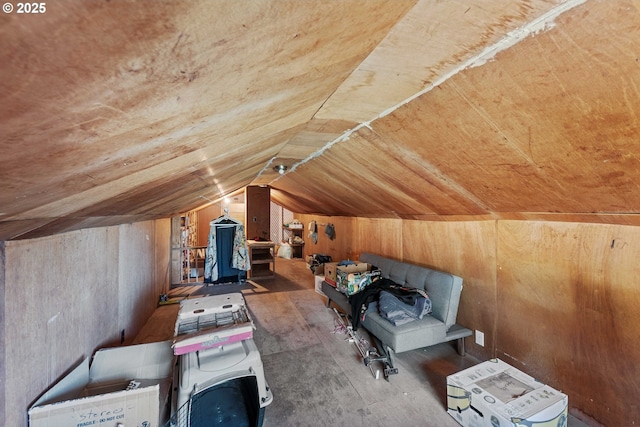 1387 Washington Ave, Coos Bay, OR 97420 - bonus room with vaulted ceiling, wood finished floors, and wood walls
