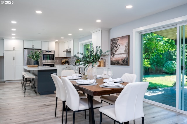 10014 NE 146th Ave, Vancouver, WA 98682 - dining area featuring light wood-style flooring and recessed lighting