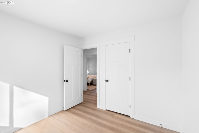 empty room featuring light hardwood / wood-style floors