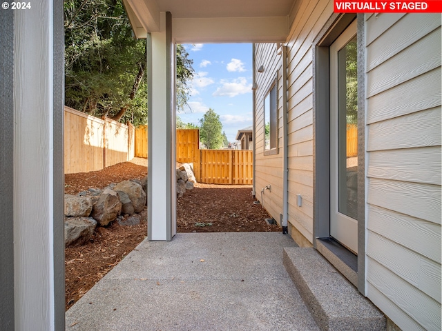 view of patio / terrace featuring a fenced backyard