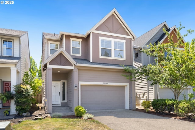 18646 SW Hideo Ct, Beaverton, OR 97003 - view of front of home featuring a garage and driveway