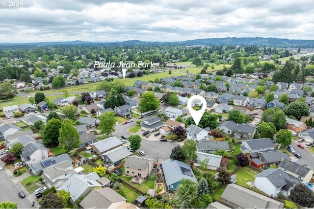 aerial perspective of suburban area