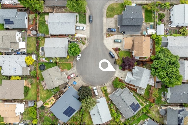 aerial overview of property's location with nearby suburban area