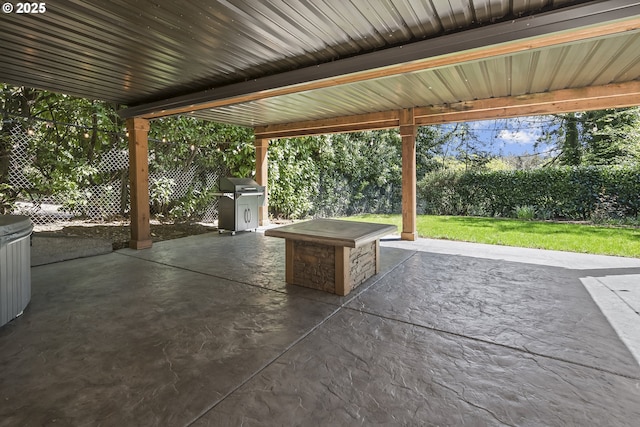 deck with outdoor lounge area