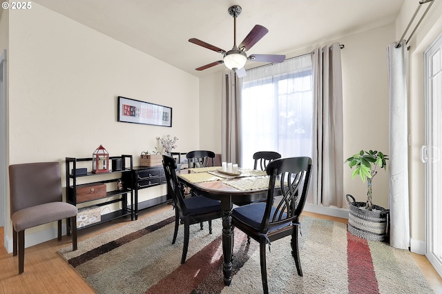 dining room featuring hardwood / wood-style floors