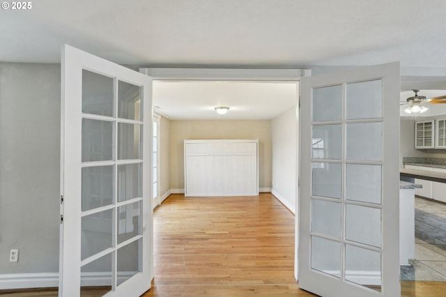 interior space featuring light hardwood / wood-style floors