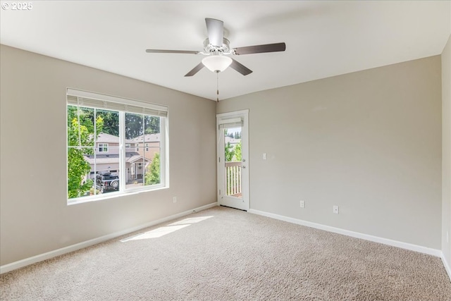 7119 NE 152nd Pl, Vancouver, WA 98682 - unfurnished room featuring ceiling fan, baseboards, and light colored carpet