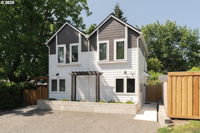 4633 SE 35th Ave Unit B, Portland, OR 97202 - view of front of property with a pergola