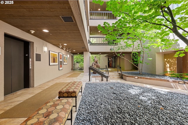 766 NW Westover Sq, Portland, OR 97210 - view of patio / terrace featuring elevator