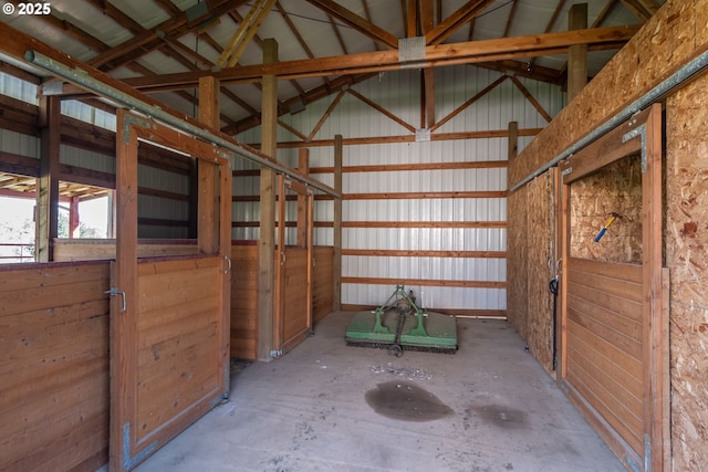 view of horse barn