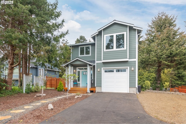 1937 NE 7th Dr, Lincoln City, OR 97367 - view of front facade featuring a garage and driveway