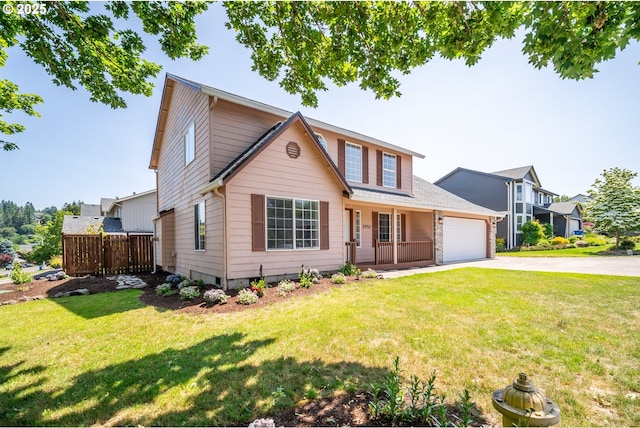 2952 NW Ogden St, Camas, WA 98607 - traditional-style house with concrete driveway, an attached garage, and covered porch