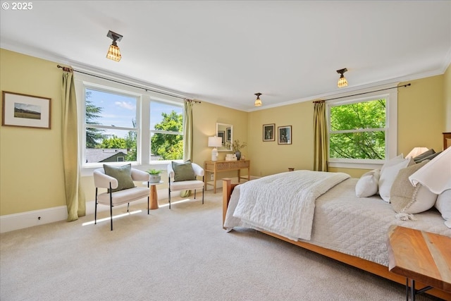 1520 SE 54th Ave, Portland, OR 97215 - bedroom featuring ornamental molding, carpet flooring, and baseboards