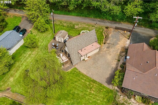 view from above of property