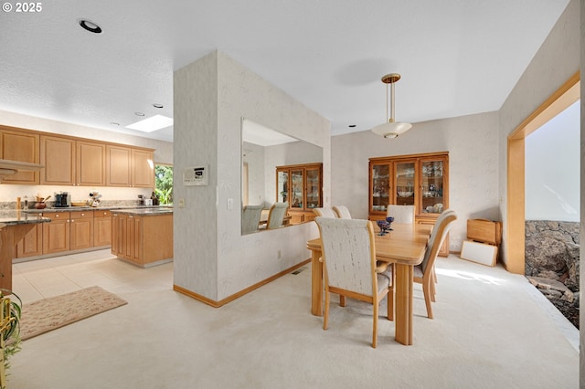 22750 SW Rosedale Rd, Beaverton, OR 97078 - dining area with light colored carpet and a skylight