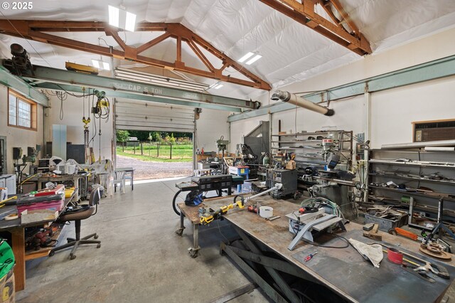 22750 SW Rosedale Rd, Beaverton, OR 97078 - garage featuring a workshop area