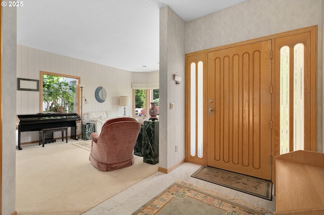 22750 SW Rosedale Rd, Beaverton, OR 97078 - foyer entrance featuring wallpapered walls