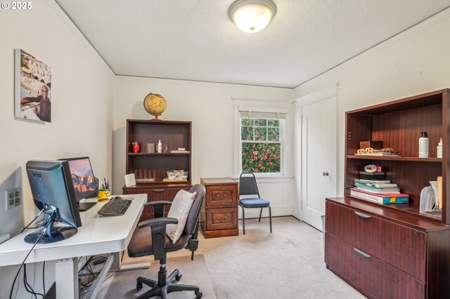 1917 NE Fremont St, Portland, OR 97212 - office area featuring ornamental molding and light carpet