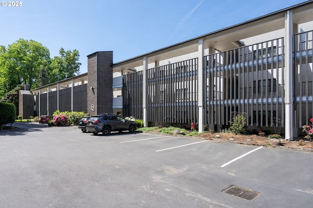 view of uncovered parking lot