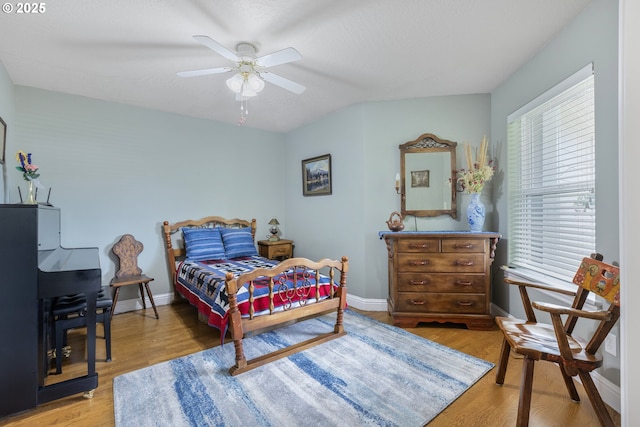1575 Fairview Pl, Cottage Grove, OR 97424 - bedroom featuring wood finished floors and ceiling fan