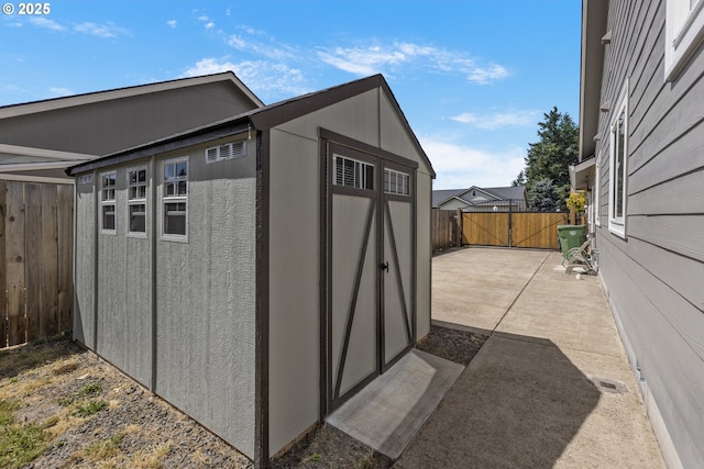 1575 Fairview Pl, Cottage Grove, OR 97424 - view of shed featuring a fenced backyard