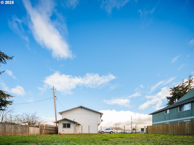 exterior space with fence