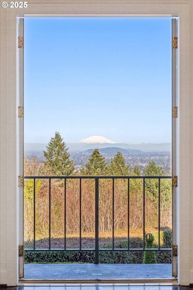 water view featuring a mountain view