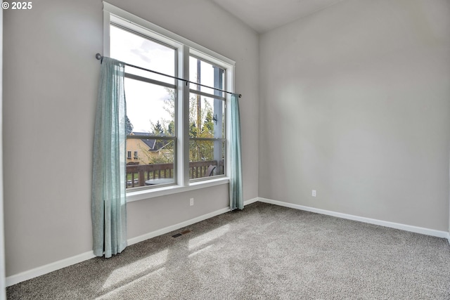 view of carpeted empty room