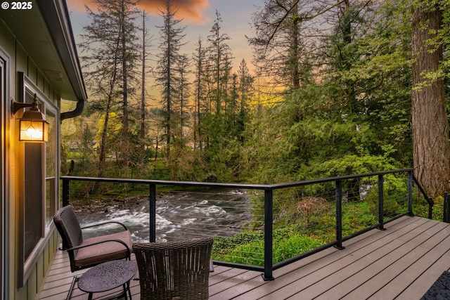 18308 NE Cole Witter Rd, Battle Ground, WA 98604 - view of deck at dusk