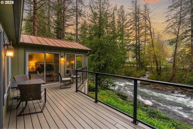 18308 NE Cole Witter Rd, Battle Ground, WA 98604 - view of deck at dusk