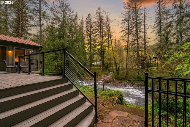 18308 NE Cole Witter Rd, Battle Ground, WA 98604 - wooden terrace featuring stairs