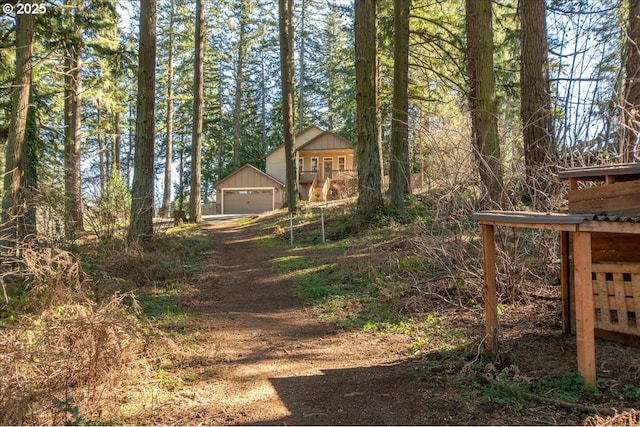 13135 SE Winston Rd, Damascus, OR 97089 - view of yard with a garage, an outbuilding, and driveway