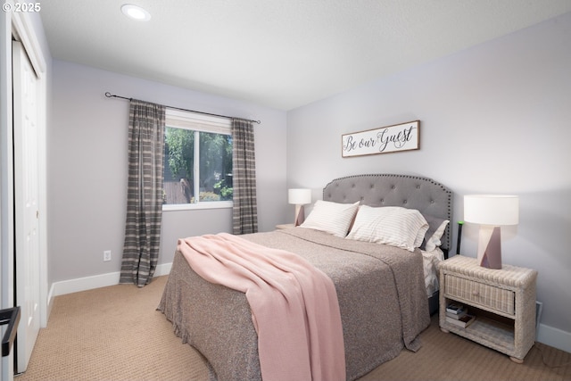 16223 SW 146th Ave, Portland, OR 97224 - bedroom with light carpet, baseboards, and recessed lighting