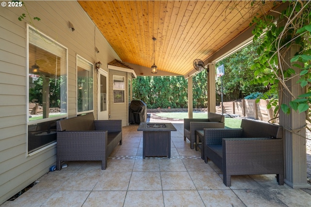 16223 SW 146th Ave, Portland, OR 97224 - view of patio featuring an outdoor living space with a fire pit