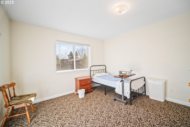 bedroom with baseboards