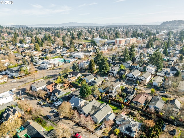 bird's eye view with a residential view