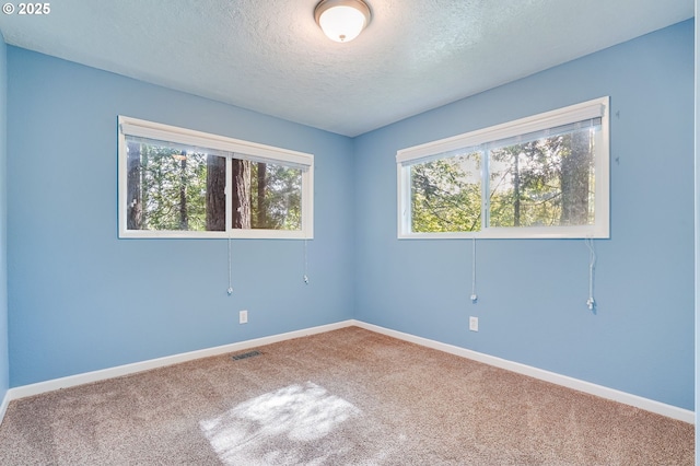 4718 SW Miles Ct, Portland, OR 97219 - carpeted empty room with a textured ceiling and baseboards