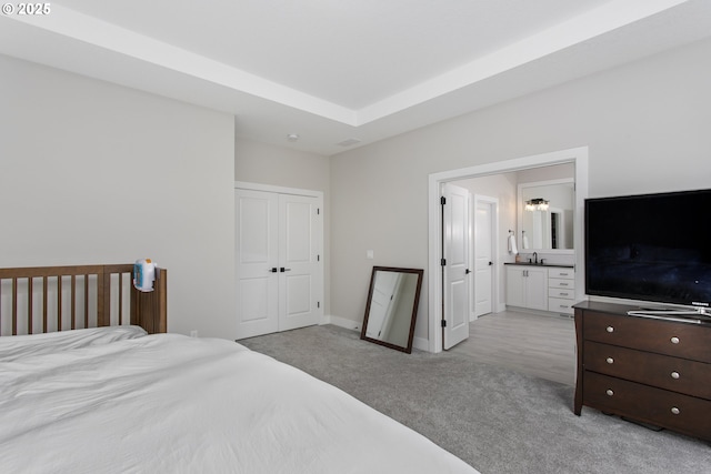 6621 NW Lolo Ter, Portland, OR 97229 - bedroom featuring light colored carpet and a closet