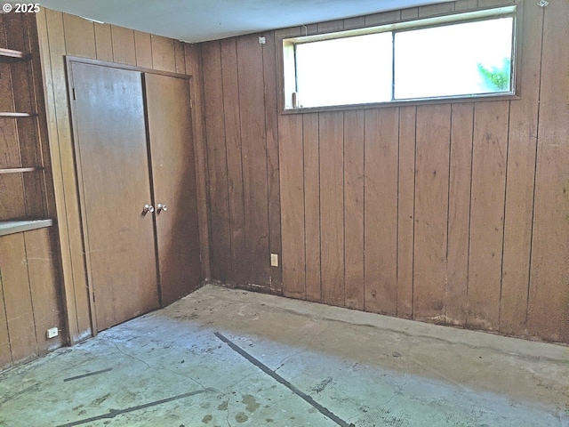 1367 NW Riverview Ave, Gresham, OR 97030 - unfurnished bedroom featuring wood walls and a closet