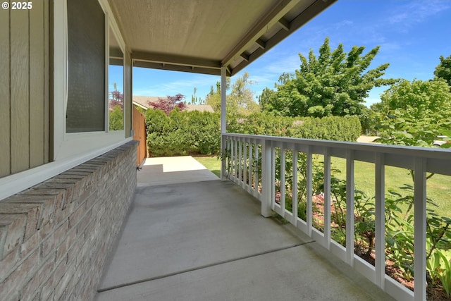 view of balcony