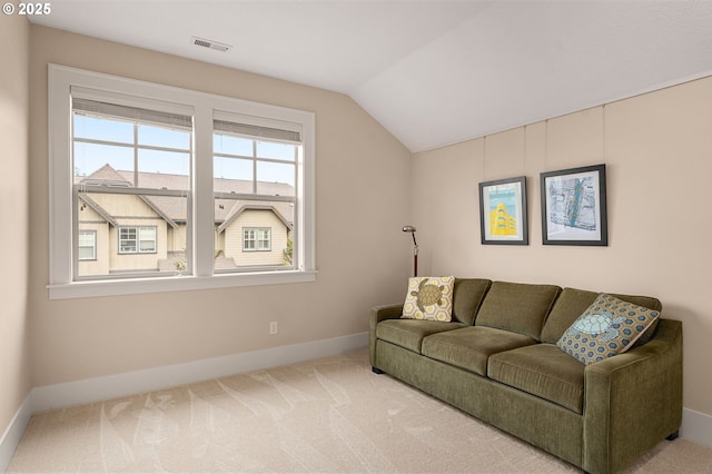 10480 SW Windwood Way, Portland, OR 97225 - living room with lofted ceiling and carpet flooring