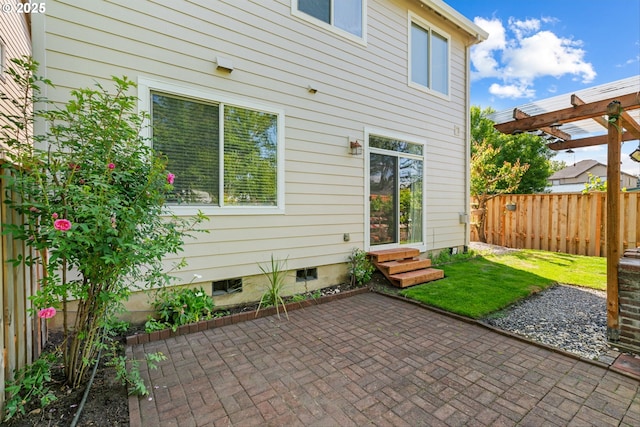 4345 SW Vino Pl, Beaverton, OR 97078 - view of patio / terrace featuring entry steps and a pergola