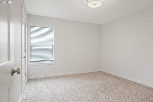 spare room with plenty of natural light, baseboards, and carpet flooring